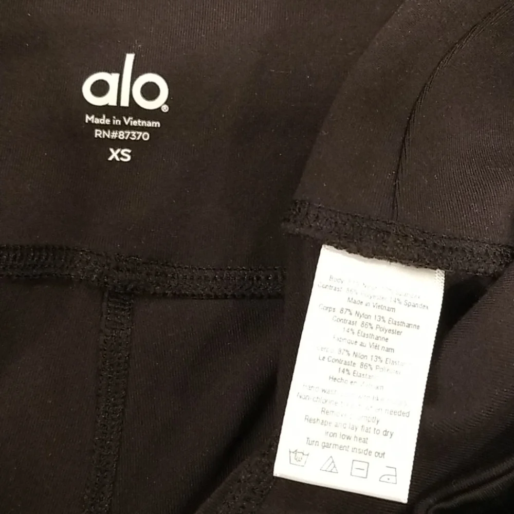 💕ALO YOGA💕 Moto Legging ~ Black Glossy XS